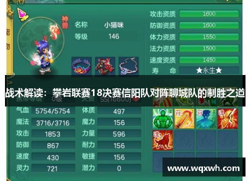 战术解读：攀岩联赛18决赛信阳队对阵聊城队的制胜之道